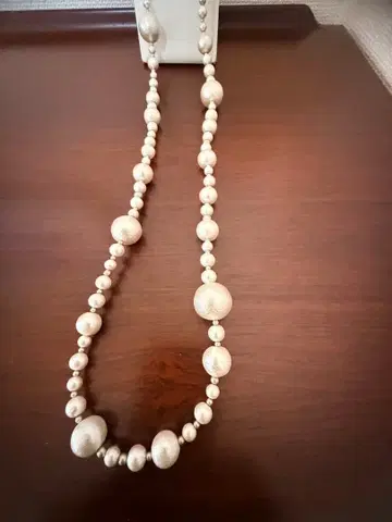 코튼 펄 110cm 롱 목걸이