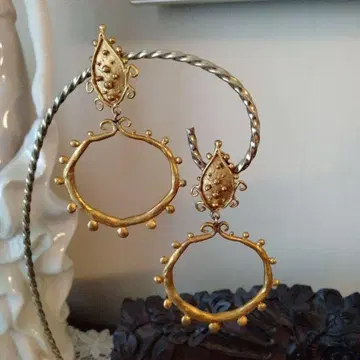 보헤미안 스타일 후프 귀찌