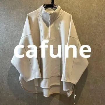 새상품 cafune 하프 지퍼 풀오버 오버 사이즈