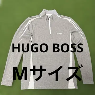 HUGOBOSS 하프 지퍼 골프웨어 옅은 그레이