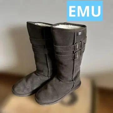 EMU 에뮤 어그 부츠 롱 다크 브라운 24cm