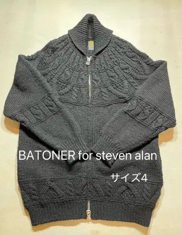 BATONER for steven alan 니트 사이즈 4 블랙