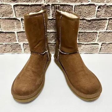 GRAVIS 어그 부츠 24cm 브라운 보아 방한 숏부츠