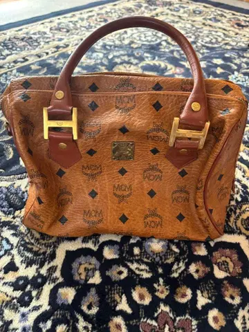 MCM 브라운 가죽 핸드백 8915A