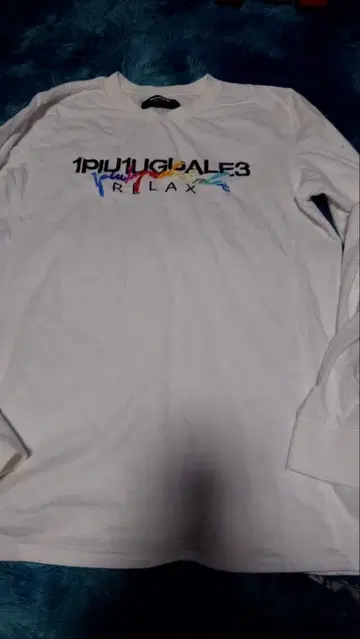 1PIU1UGUALE3 화이트 긴팔 티셔츠 XXL/XL