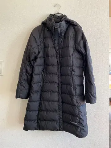 mont-bell 트래블 다운 롱 코트 M 블랙