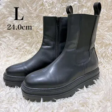 시착만 한 AZUL 아줄 사이드 고어 부츠 통굽 트랙 밑창 [ L ]