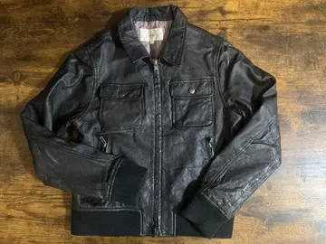 ships 블랙 라무 가죽 자켓 사이즈 S
