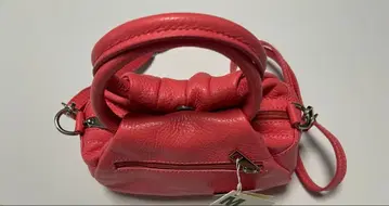 핑크 핸드백 더블 지퍼