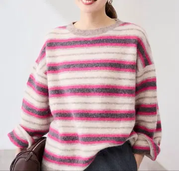 새상품 프레임워크 멀티 보더 풀오버