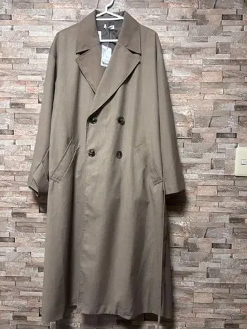 [epnok] 택 포함 새상품 미사용 오버 더블 체스터 코트 베이지 S