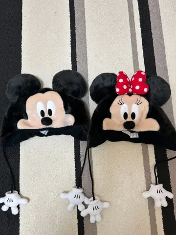 디즈니 미키 미니 팬캡 모자 2개