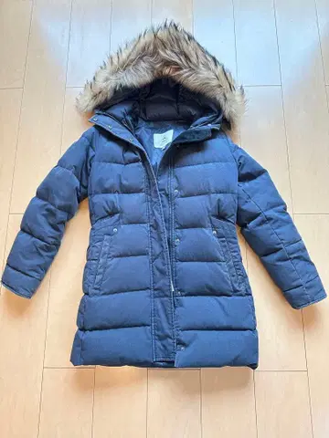 피레넥스 후드 부착 다운 자켓 JP38 네이비