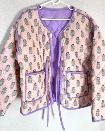 플라워 퀼트 블루종 ayakawasaki