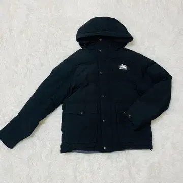 퍼스트다운 다운 자켓 블랙 남성용 M 사이즈 원포인트 로고