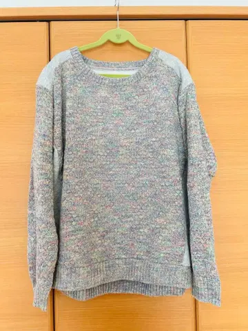 펠리시모 멀티 컬러 니트 스웨터 긴팔