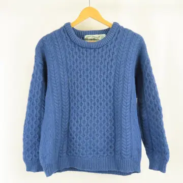 VINTAGE 아일랜드제 Aran Crafts 울 스웨터 L
