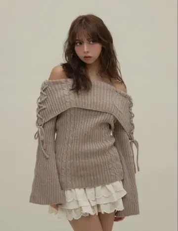 andmary Corrie lace knit set up