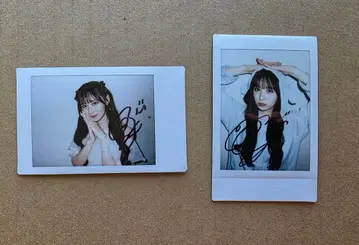타치바나 코토미 CANDY TUNE 캰츄 친필 사인 폴라로이드 2점 세트