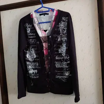 레이스업 티셔츠 긴팔 헤이세이 y2k