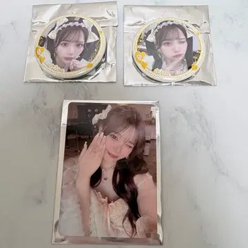 큐토 후루사와 리사 트레이딩 카드 캔 배지 세트