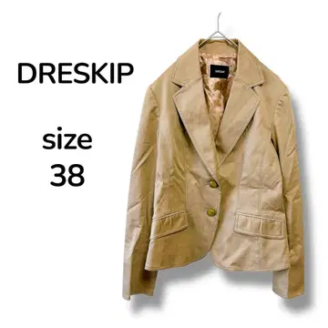 DRESKIP 드레스킵 테일러드 자켓 베이지 코튼 38
