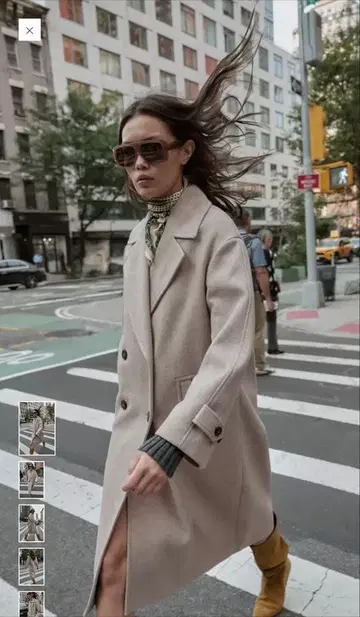 ZARA 자라 소프트 오버 사이즈 코트 베이지