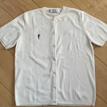 FUKUZO 코튼 가디건 M 화이트