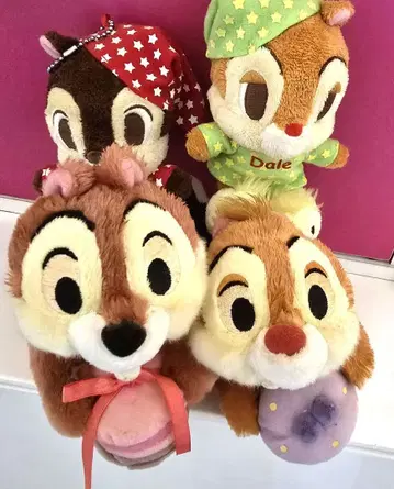 칩과 데일 마카롱 봉제 인형 디즈니 스토어