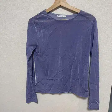 BEAUTY&YOUTH 퍼플 긴팔 T셔츠