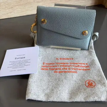 새상품급 일비종떼 네이비 템포 카드 케이스 스카이블루