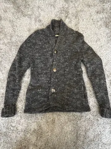 론 헤르만 그레이 숄 가디건 알파카