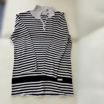 Mixing Glue 스트라이프 하이넥 긴팔