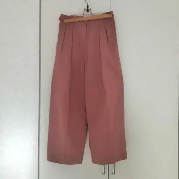 forte forte 핑크 와이드 팬츠 뒷 포켓 부착