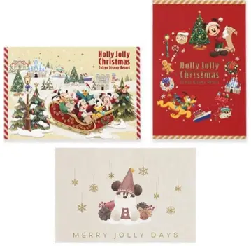 엽서 세트 리루린린 미키 디즈니 크리스마스 2025