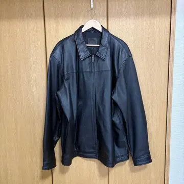 구제 의류 FIELD GEAR 블랙 가죽 자켓