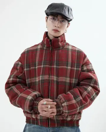 리버서블 체크 아우터 L2142 XL black 지저인 ONLINE