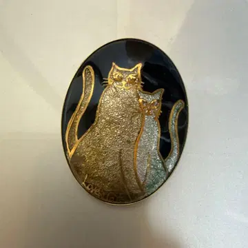 칠보 세공 고양이 브로치 목걸이 탑 츠치다 젠타로