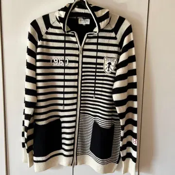 Picone 스트라이프 후드 부착 후드티 II