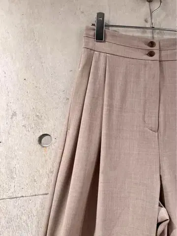 YENN 베이지 와이드 팬츠