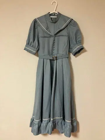 시마무라 쿠루미 콜라보 마린 아카데미아 원피스 라이트 블루 SS 사이즈