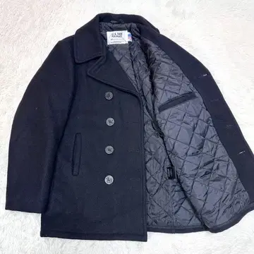 [새상품급] 쇼트 P 코트 740N 퀼팅 블랙 38 USA제 더블