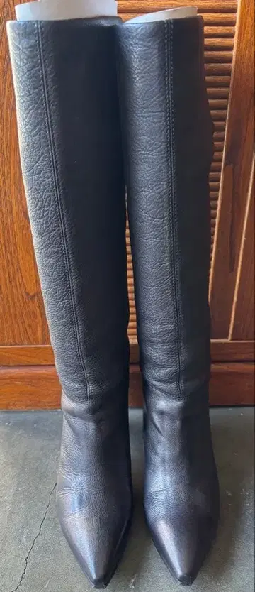 라보키고시 가죽 롱 부츠