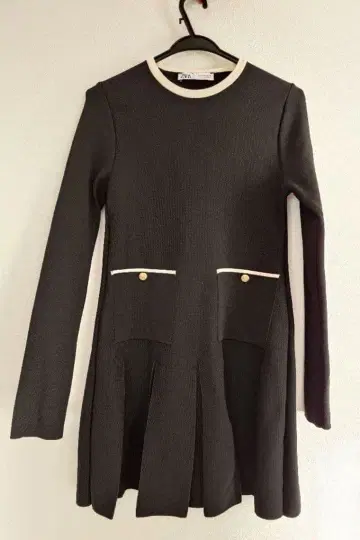 ZARA 블랙 긴팔 원피스 새상품급 블랙