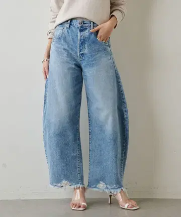 Whim Gazette 윔 가젯 라인 커브 DENIM 데님 38