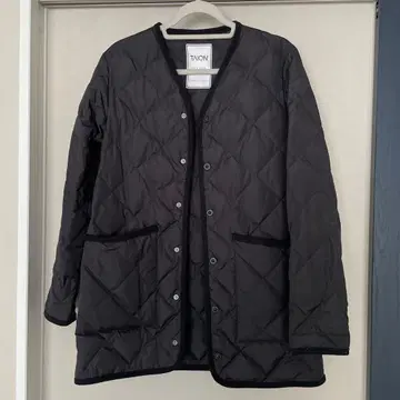 TAION 블랙 퀼팅 자켓 M 사이즈