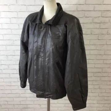 12.15 h209 램 가죽 블루종 M 빈티지