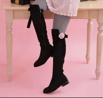 Camellia long boots