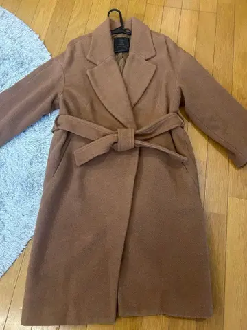 nano universe 벨트 롱 코트 브라운