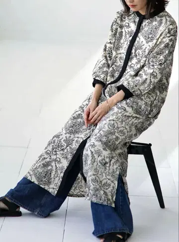 가격 인하 중 antiqua 토와 드 주이풍 셔츠 원피스